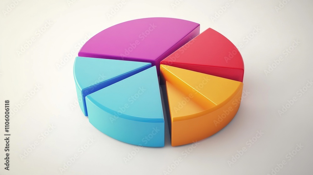 A dynamic 3D pie chart illustrating survey results, with animated segments expanding and retracting, set against a clean white background to emphasize clarity and engagement in data presentation. A dynamic 3D pie chart illustrating survey results, with animated segments expanding and retracting, set against a clean white background to emphasize clarity and engagement in data presentation.