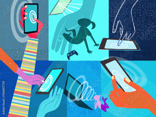Children accessing the internet and parental control