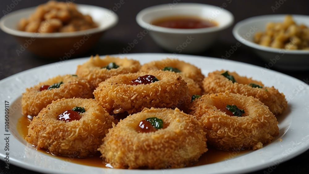 Emirati luqaimat, fried with syrup.