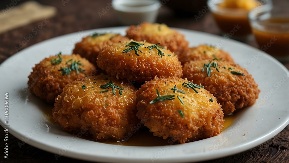 Emirati luqaimat, fried with syrup.