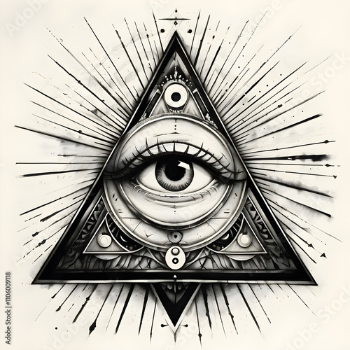 The all-seeing eye. The sign of the Secret Society