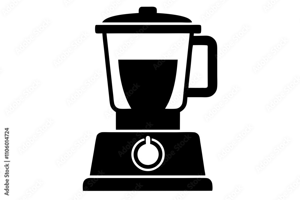 Blender or Food Processor Silhouette Vector Illustration. Blender or Food Processor Silhouette Vector Illustration.