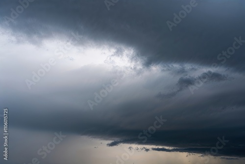 Nimbostratus Clouds Aesthetic Textures and Windy Conditions in Overcast Weather