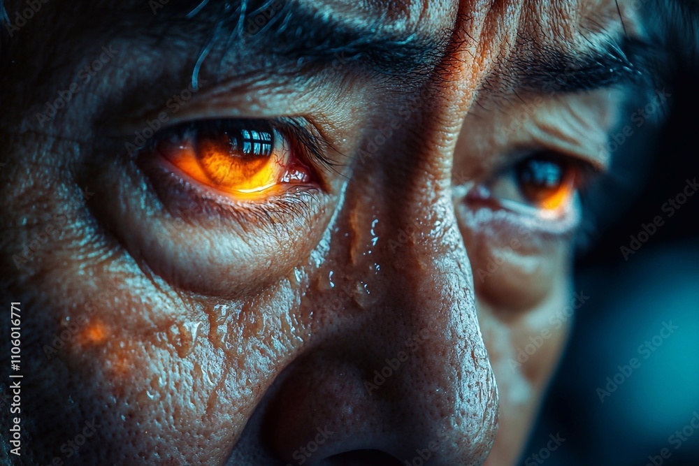 A man, upset and stunned, has his head in his hands, his face expressing deep disappointment, stress, or emotional tension. A man, upset and stunned, has his head in his hands, his face expressing deep disappointment, stress, or emotional tension.