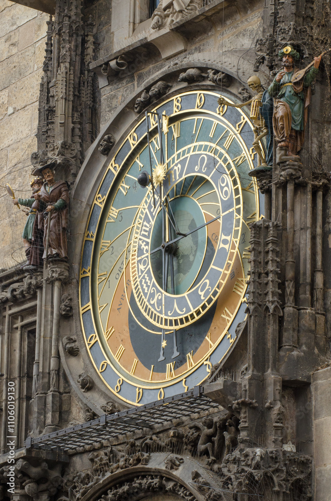 Obraz premium Astronomical clock, Prague, Czech Republic
