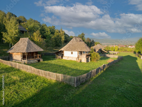 The Village Museum of Valcea County in the Bujoreni village, Romania photo