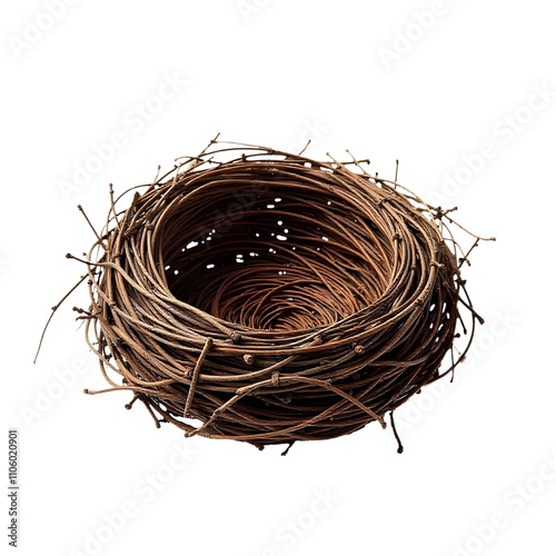 Tumbleweed bird nest transparent background.