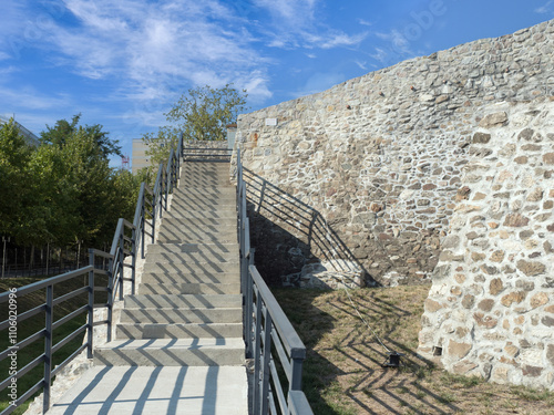 Medieval fortress at Turnu Severin, Romania photo