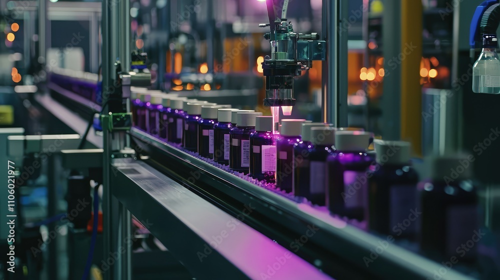 Advanced Automated Packaging Line for Sealing and Labeling Consumer Products in a Modern Industrial Environment Advanced Automated Packaging Line for Sealing and Labeling Consumer Products in a Modern Industrial Environment