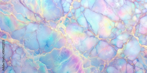 Pastel Marble Abstract Veined Texture with Gold Accents