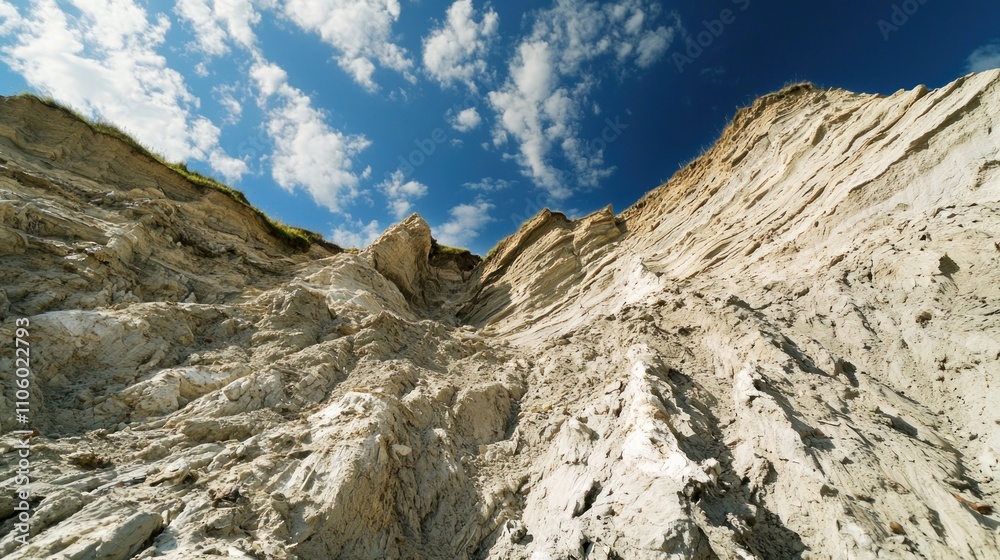 A time-lapse video documenting the erosion of a mountain over several years, illustrating the power of natural forces A time-lapse video documenting the erosion of a mountain over several years, illustrating the power of natural forces
