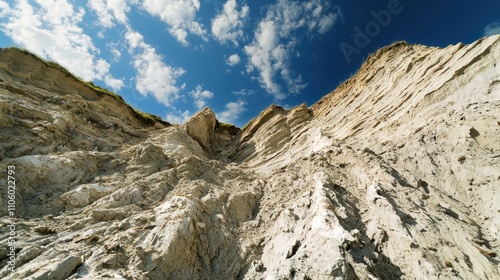 A time-lapse video documenting the erosion of a mountain over several years, illustrating the power of natural forces