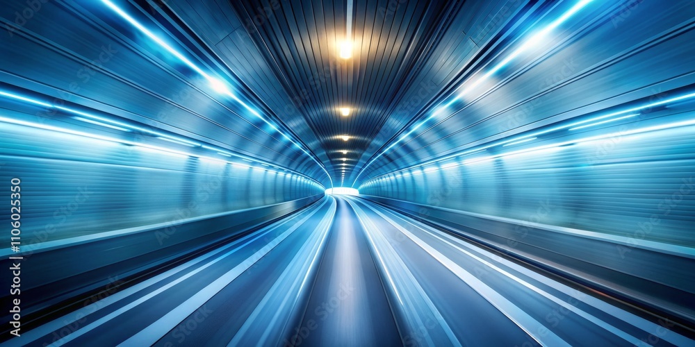 Blue Tunnel Speed, Light, and Modern Architecture Blue Tunnel Speed, Light, and Modern Architecture