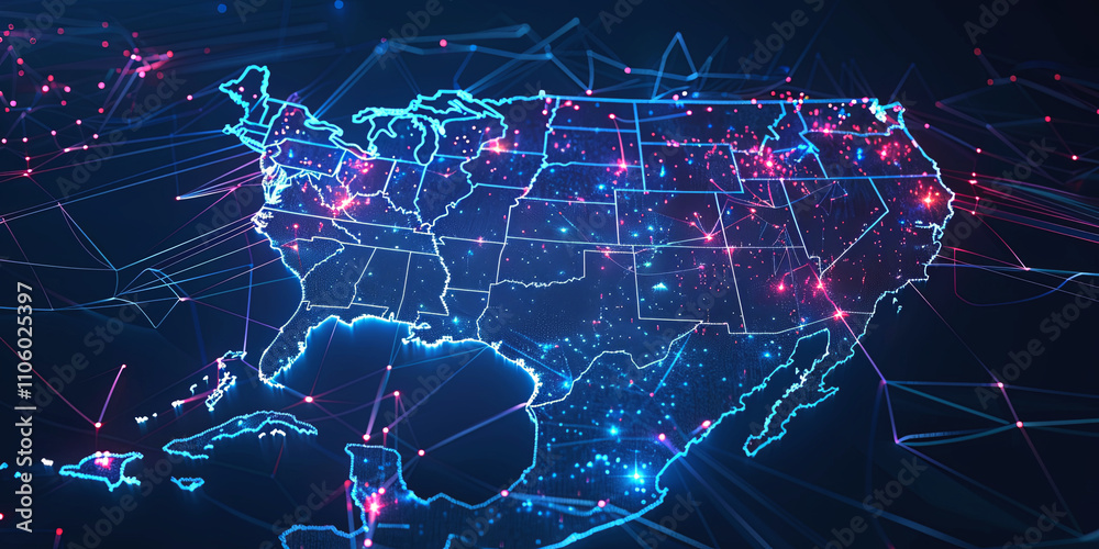 Obraz premium digital coverage of the planet Generative AI