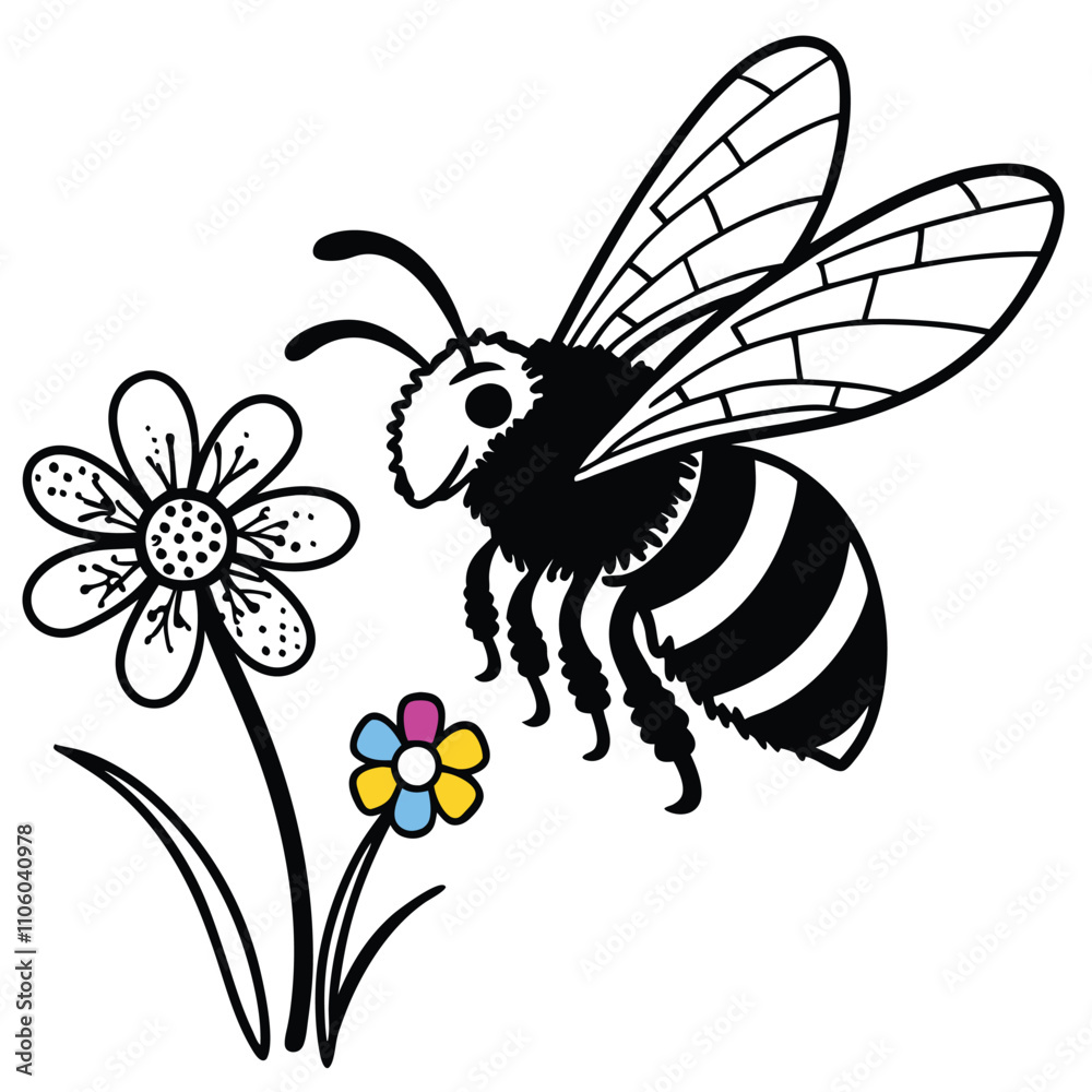 Obraz premium Be black Vector 