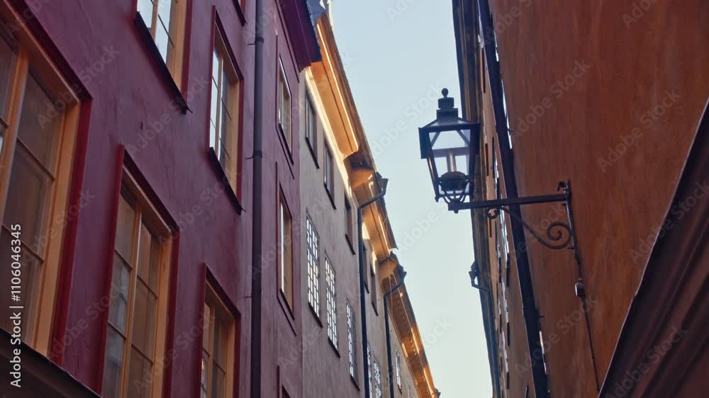 Alley, Building, City, Stockholm