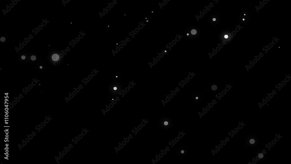 Moving particles of organic dust on a black background Moving particles of organic dust on a black background