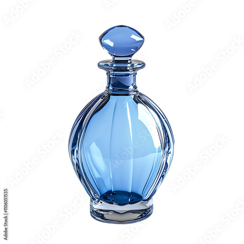 Blue Glass Decanter with Stopper - Transparent PNG