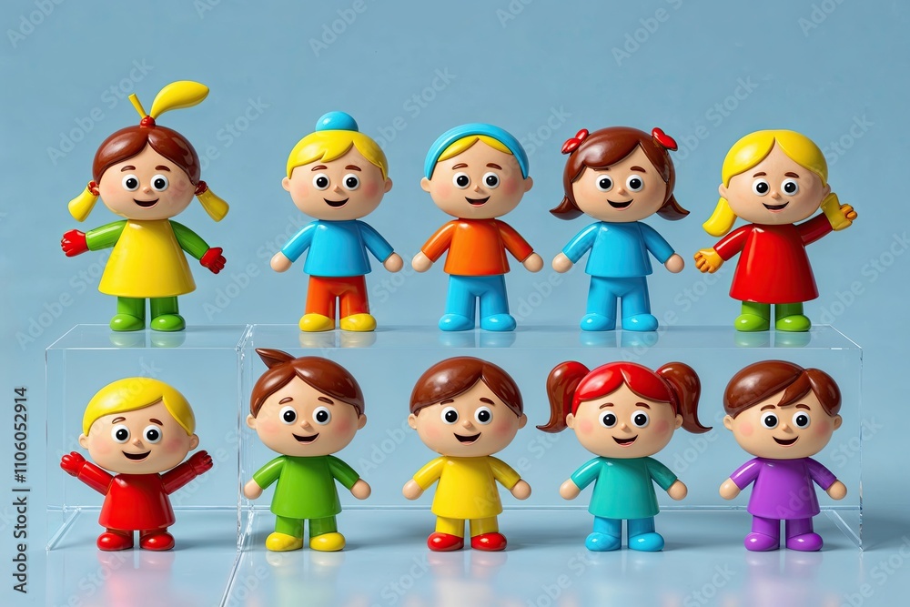 Vibrant Quirky Kids Character Icons Collection Fun Animated Child Figures on Transparent Background Vibrant Quirky Kids Character Icons Collection Fun Animated Child Figures on Transparent Background