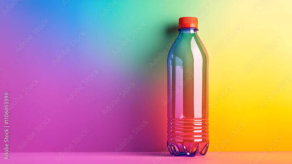 Vibrant Plastic Bottle. So Cool! Vibrant Plastic Bottle. So Cool!
