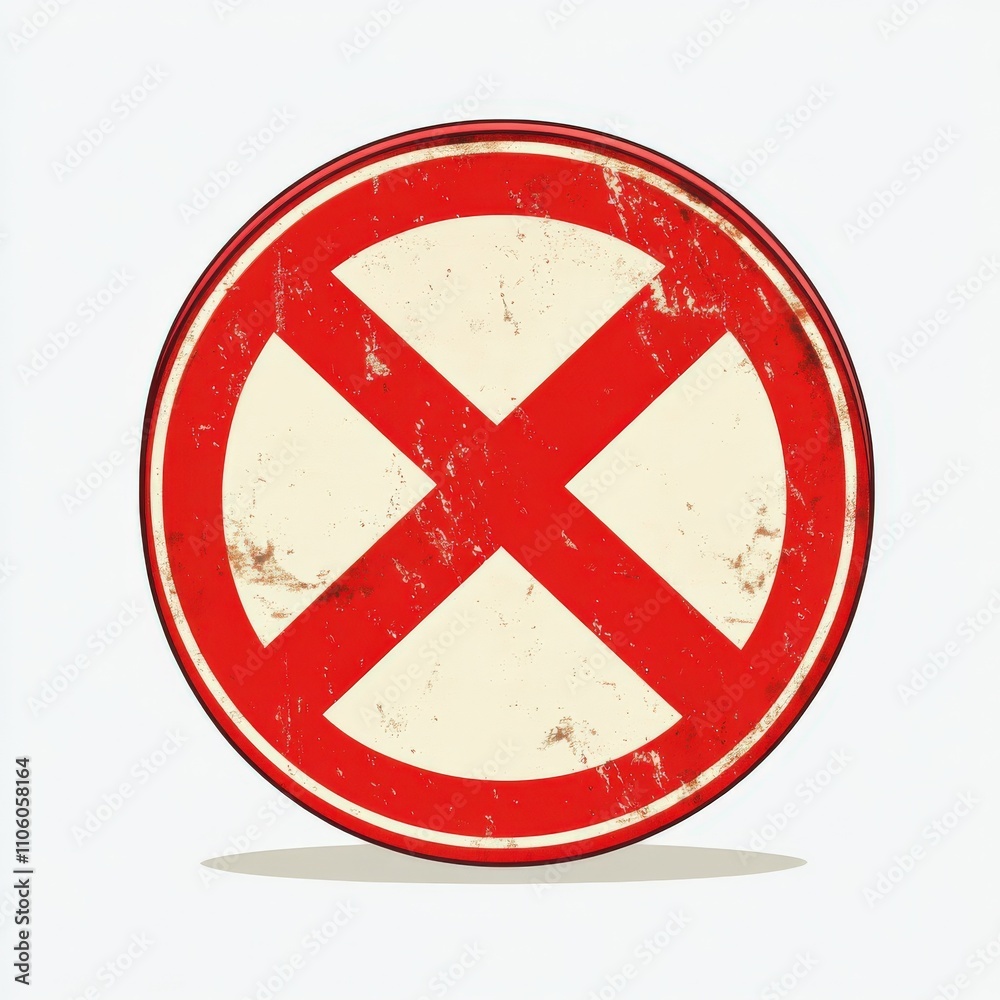 Obraz premium No More Lies: Prohibition Sign Symbolizing Stop, Ban, and Warning Signs