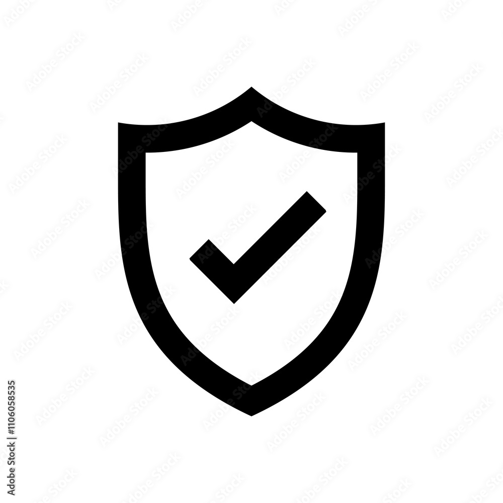 Shield with check mark icon isolated on transparent background, Shield with check mark PNG Shield with check mark icon isolated on transparent background, Shield with check mark PNG