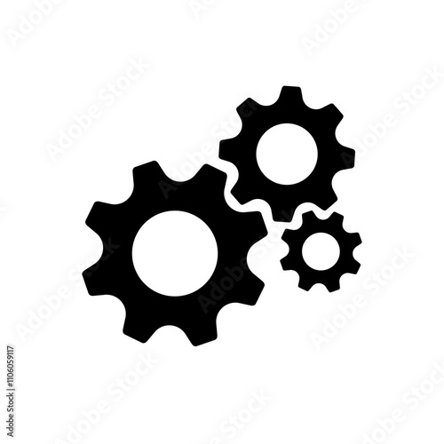 Gear icon. Setting symbol. Cogwheel Transparent background. gear PNG