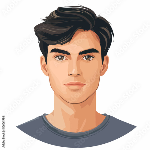 Young Man Avatar - Vector Illustration for Modern Designs