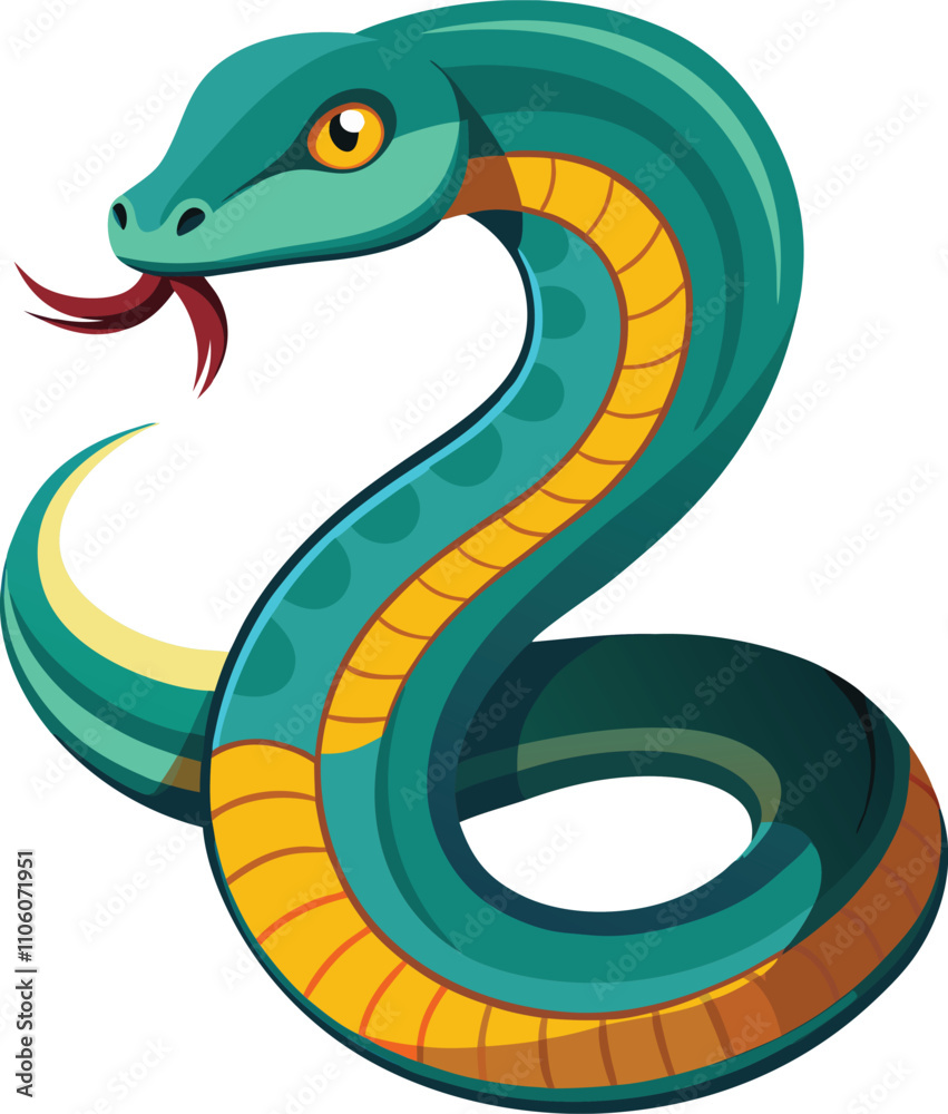 Naklejka premium snake vector