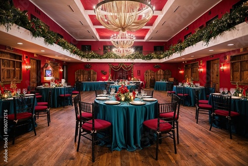 Lush Concept of a Traditional Zydeco Hall Venue with Festive Interior Design photo