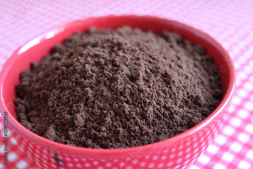 Dark.coffee powder,  ground coffee