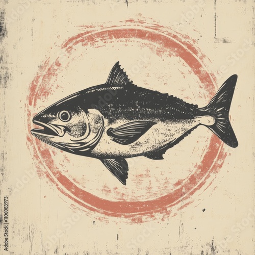 Seafood Stamp. Fresh Fish Eatery Menu - Tuna and Salmon Cannon Fodder