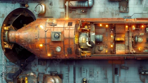 Steampunk submarine photo