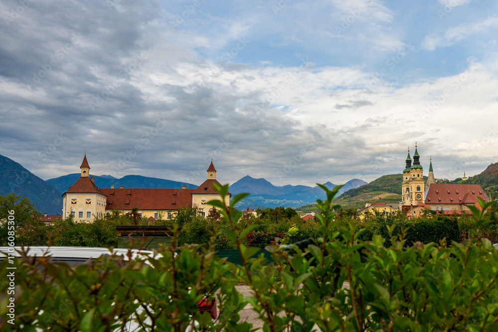 Panoramic view of the Hofburg and the Cathedral in Brixen, Italy. Panoramic view of the Hofburg and the Cathedral in Brixen, Italy.