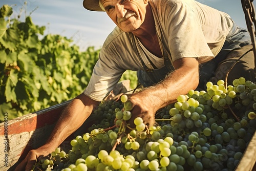 person picking grapes