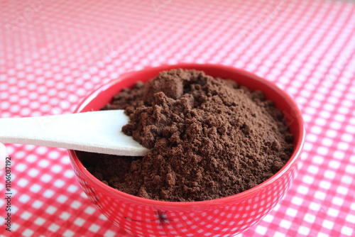Dark.coffee powder,  ground coffee