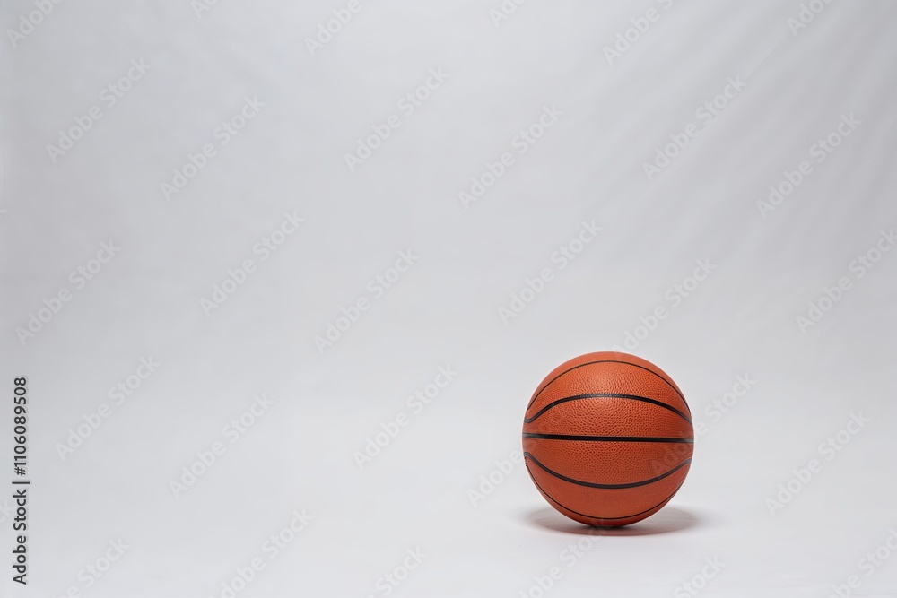Basketball Isolated on Clean White Background