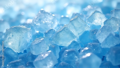 close-up view of uneven ice shards in various jagged shapes