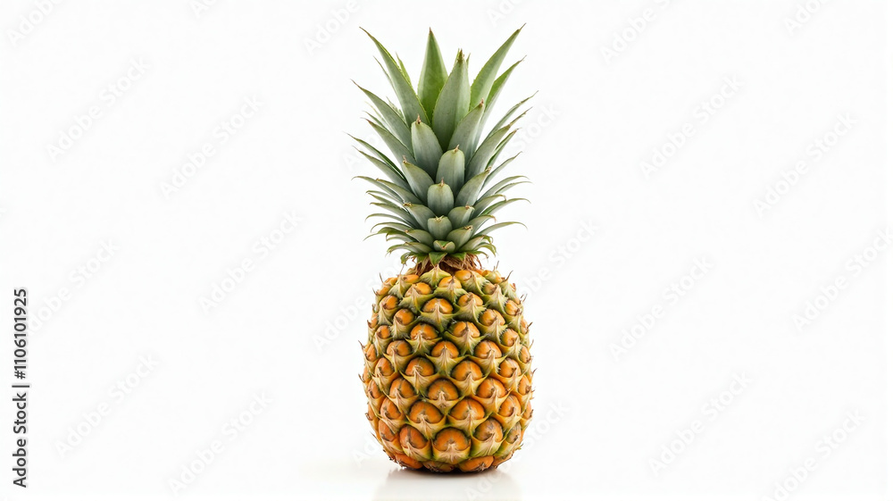 pineapple on white background pineapple on white background
