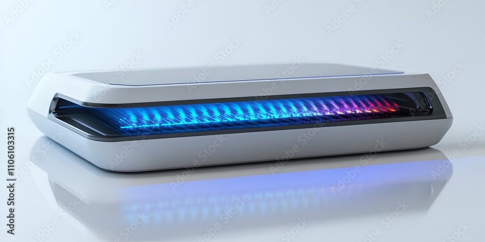UV Sterilization Device in Action UV Sterilization Device in Action