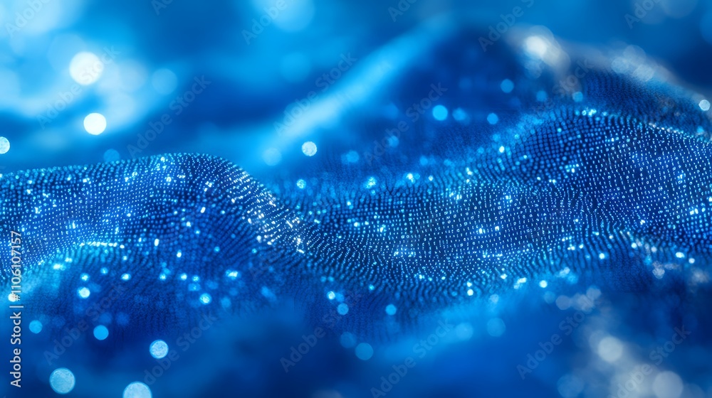 Abstract Blue Digital Wave Pattern Background Abstract Blue Digital Wave Pattern Background