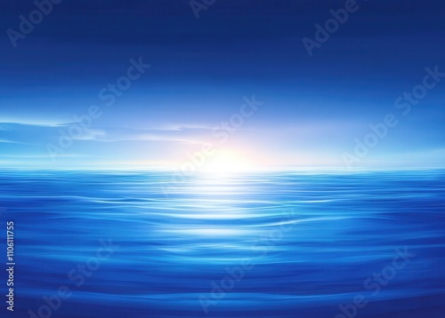 Blue sea or ocean surface and underwater scenes, with both sunny and cloudy skies