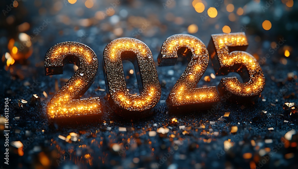 Illuminated Number with Lights Happy New Year 2025
Illuminated Number with Lights Happy New Year 2025