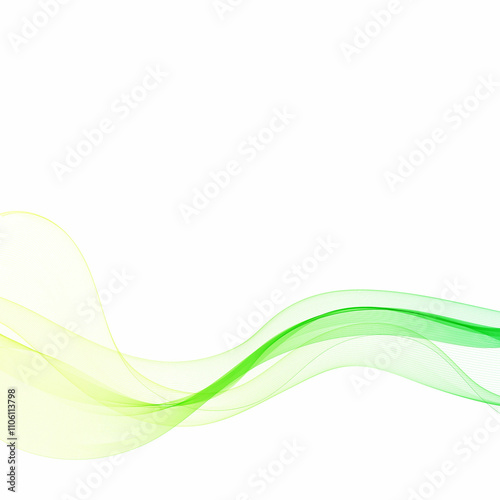 Smooth wavy blue lines in the form of abstract waves. Eps 10