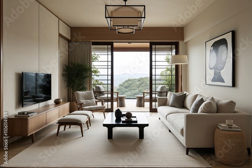 Stylish Japandi Living Room Design for a Calm and Minimalist Atmosphere