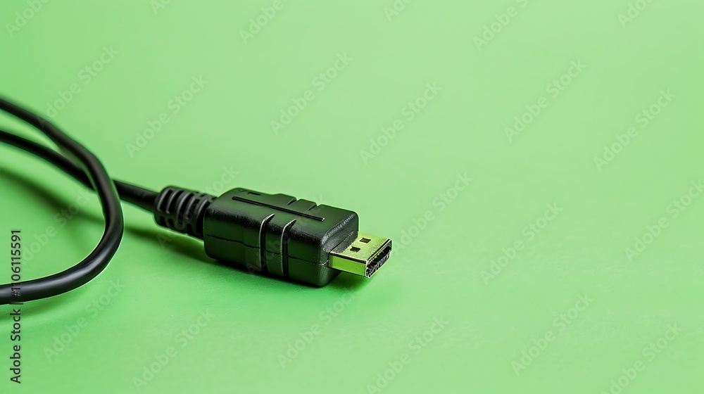 rca cable close up green background rca cable close up green background