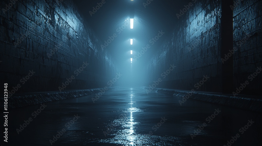 Mysterious foggy tunnel scene abandoned location cinematic image dark environment atmospheric viewpoint eerie concept for seo impact Mysterious foggy tunnel scene abandoned location cinematic image dark environment atmospheric viewpoint eerie concept for seo impact