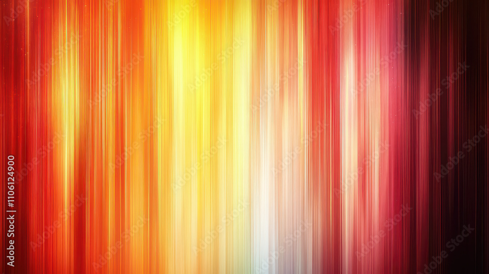 Obraz premium Vibrant abstract background with vertical lines in warm colors like red, orange, and yellow, creating dynamic and energetic feel