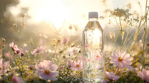 Hydration in a floral field.