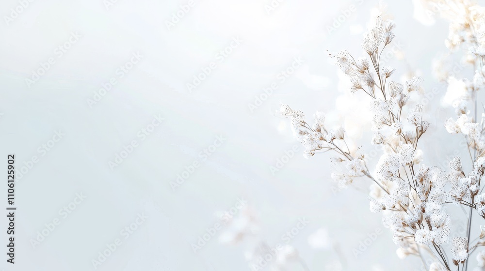 Delicate white blossoms natural setting floral photography minimalist design soft focus peacefulness Delicate white blossoms natural setting floral photography minimalist design soft focus peacefulness
